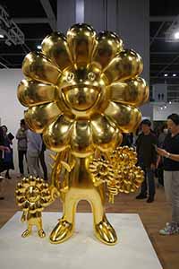 Artwork by Takashi Murakami on display at Art Basel, Convention and Exhibition Centre, Wanchai, 27 March 2019