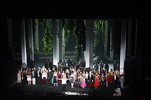 Taking bows after a performance of Richard Wagner's Tannhauser, Grand Theatre, Hong Kong Central Centre, Tsim Sha Tsui,  1 March 2019