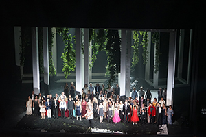 Taking bows after a performance of Richard Wagner's Tannhauser, Grand Theatre, Hong Kong Central Centre, Tsim Sha Tsui, 1 March 2019