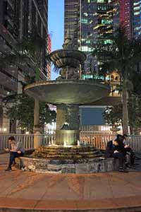 Fountain near Grand Millennium Plaza, Queen's Road Central, 10 May 2019