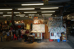 Jade stall in a market, Yau Ma Tei, Kowloon, 11 May 2019