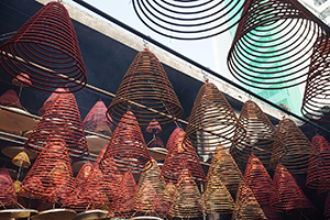 Incense coils, Tin Hau Temple, Yau Ma Tei, 11 May 2019