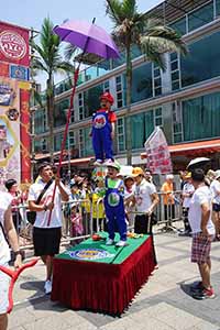 Super Mario float in a parade during the Bun Festival, Cheung Chau,  12 May 2019