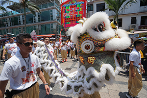 Parade during the Bun Festival, Cheung Chau,  12 May 2019