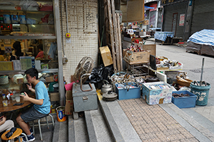 Outside a cafe, Sheung Wan, 19 May 2019
