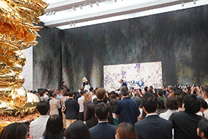 At the opening of the art exhibition 'MURAKAMI vs MURAKAMI'  in Tai Kwun, Central,  31 May 2019