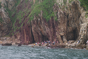 Cliffs viewed from the sea, North East New Territories, 26 May 2019