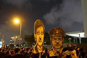 Anti-extradition bill protesters at Tim Wa Avenue, Admiralty, 16 June 2019