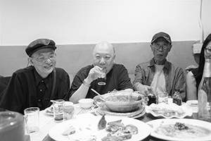 Dinner after an exhibition opening, Shek Kip Mei, 8 June 2019