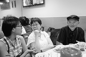 Dinner after an exhibition opening, Shek Kip Mei, 8 June 2019