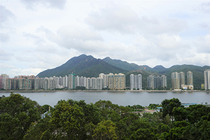 Views towards Ma On Shan from the Chinese University of Hong Kong, 23 June 2019