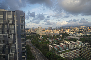 View from the  Run Run Shaw Creative Media Centre towards Kowloon Tong, 29 June 2019