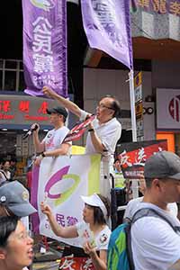 Politician Alan Leong in the march protesting against the proposed Extradition Bill, Wanchai, 9 June 2019