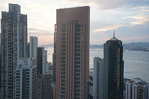 Victoria Harbour, viewed from Sheung Wan, 3 June 2019