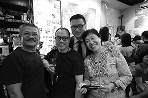 At a goodbye party for Tina So and Lee Chun-chow, Club 71, Central, 3 June 2019