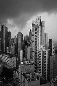 View towards Sai Ying Pun from Sheung Wan, 11 June 2019