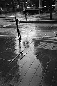 Rain on Des Voeux Road Central, Sheung Wan, 13 June 2019