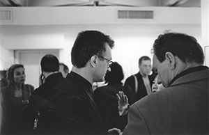 Film Director Wim Wenders at the opening of his photography exhibition, Goethe-Institut, Wanchai, 17 April 2000