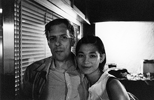 Gerard Henry and Sonia Au at the opening of 'Art Windows', SoHo, 8 August 2001