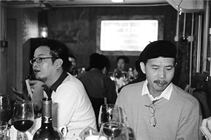 Guests at a private party at the Yellow Door restaurant, Central, 23 December 2001