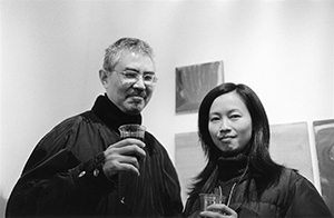 Zunzi and Chen Ya at the John Batten Gallery, Peel Street, 29 January 2002