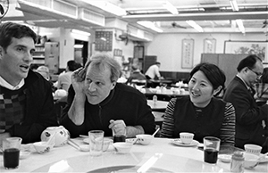 A meal at Lin Heung Tea House, Wellington Street, 29 January 2002