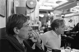 Two brothers in Lin Heung Tea House, Wellington Street, 29 January 2002