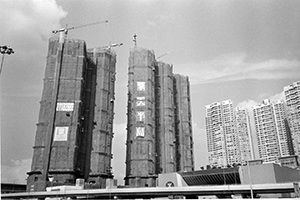 New buildings near the Western Harbour Tunnel, Kowloon, 16 April 2002