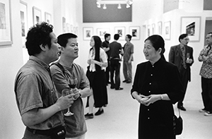 Opening party of the Agnes B Librairie Galerie, Elgin Street, Central, 7 May 2002