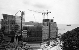 Cyberport under construction, 15 June 2002