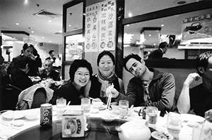 Dinner after the opening of the Para Site Art Space exhibition  'Did you know that Hong Kong was still last night?', 8 March 2003