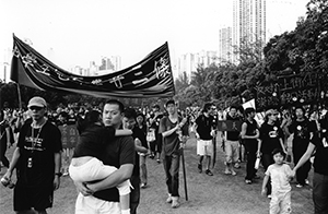 Pro-democracy rally, Victoria Park, 1 July 2003
