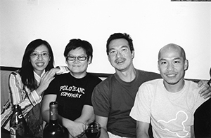 Josh Hon, on a return visit from Canada, Club 64, Wing Wah Lane, 13 October 2003