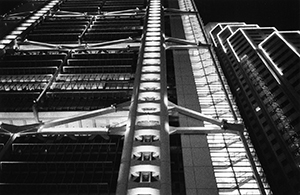 Hong Kong Bank Building at night, Central, 21 January 2004