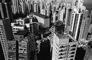 View towards Sai Ying Pun from Sheung Wan, 10 February 2004
