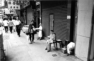Paper figurines, Queen's Road West, Sheung Wan, 25 April 2004