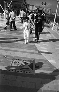 Jackie Chan's hand prints on the Avenue of Stars, Tsim Sha Tsui Waterfront, 16 May 2004