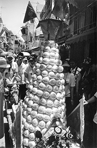 Miniature bun tower, Cheung Chau Bun Festival, Cheung Chau, 26 May 2004