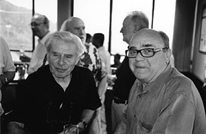 Philosopher Colin Davies and historian Tony Sweeting in the Senior Common Room, The University of Hong Kong,  18 June 2004