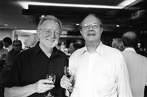 Terry Boyce and Albert Koenig at the Senior Common Room, The University of Hong Kong, 18 June 2004