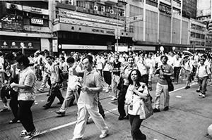 Pro-democracy march from Victoria Park to Central, 1 July 2004