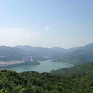 View of Tai Tam Tuk, Hong Kong island, 20 October 2013