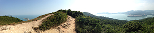 On the 'Dragon's Back', above Shek O, 20 October 2013