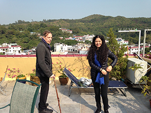 A rooftop meal at a village house, near Yung Shue Wan, Lamma Island, 29 December 2013