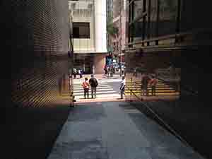 Alleyway, with view towards Sheung Wan Civic Centre, Sheung Wan, 12 April 2014