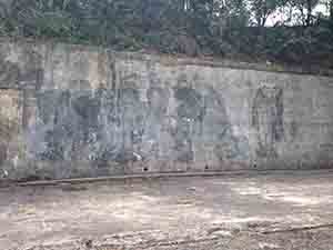 Faded graffiti, Pinewood Battery, Lung Fu Shan Country Park, Hong Kong Island, 20 April 2014