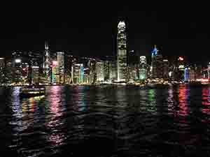 Night view of Victoria Harbour, 28 July 2014