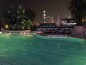 Rooftop swimming pool of the Grand Hyatt Hong Kong, Wanchai, 8 February 2015
