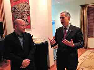 Clifford Hart, United States Consul-General for Hong Kong and Macau, at his residence on Barker Road, The Peak, 24 March 2016
