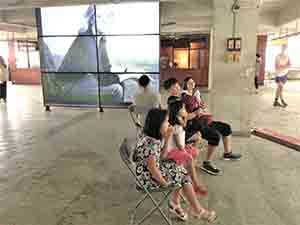 Annie Leibovitz photography exhibition in a former industrial building, Kennedy Town, 9 June 2016